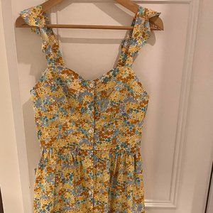 Molly Bracken Floral Maxi Dress, Size Medium